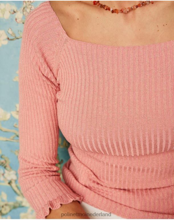 nl Polin et moi trui gebreid fino elle Zalm JD28V344 kleding