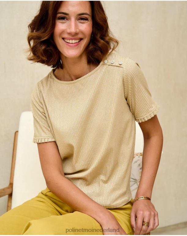 nl Polin et moi trui simonne knoop goud/platina JD28V343 kleding