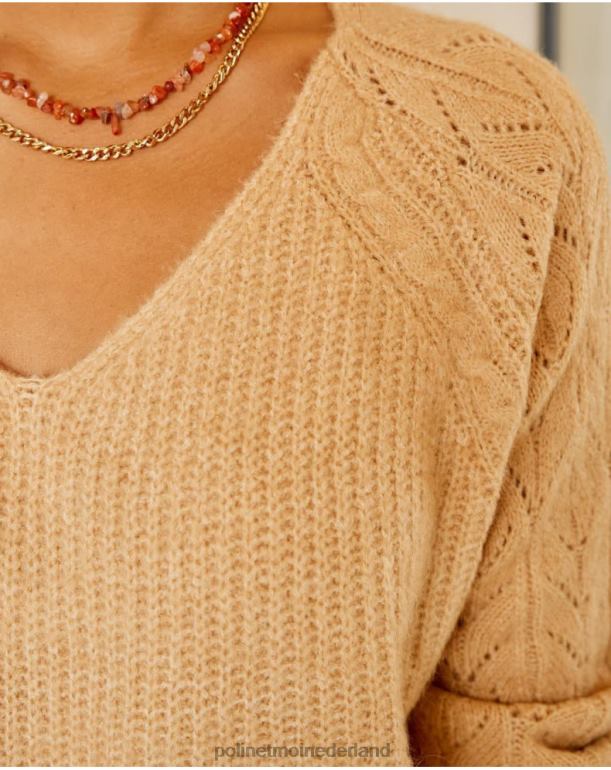 nl Polin et moi trui standaard spikes kameel JD28V355 kleding