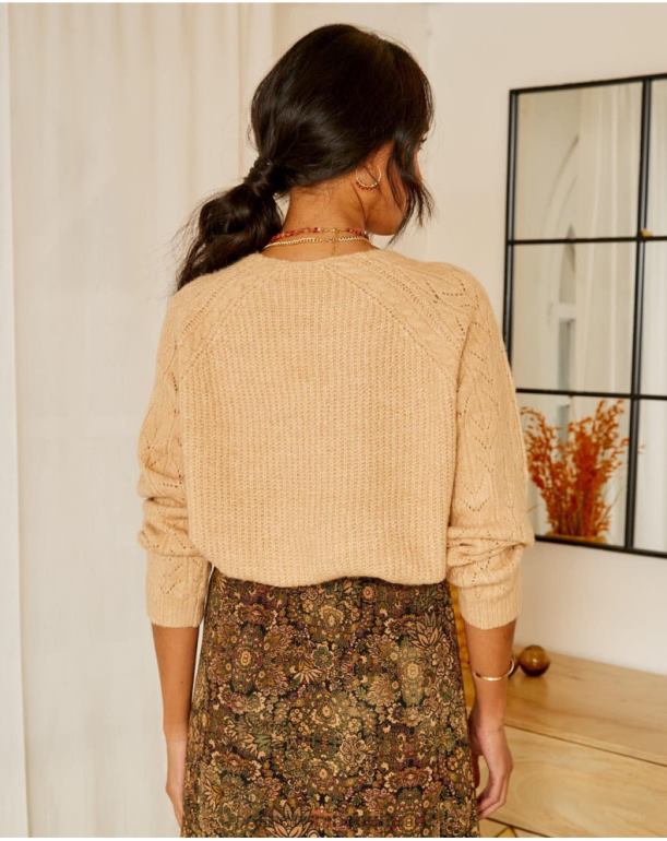 nl Polin et moi trui standaard spikes kameel JD28V355 kleding