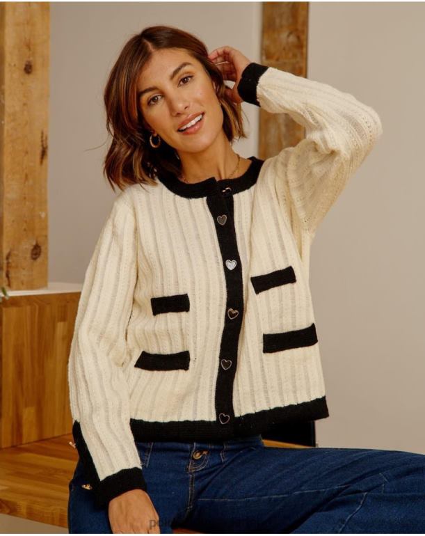 nl Polin et moi vest knopen davinia rauw JD28V358 kleding