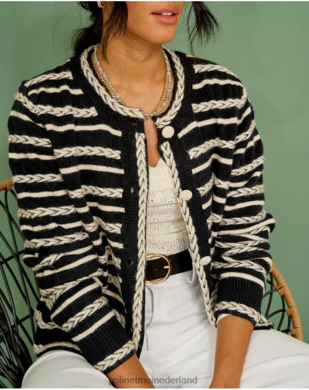 nl Polin et moi vest spikes mara zwart JD28V359 kleding