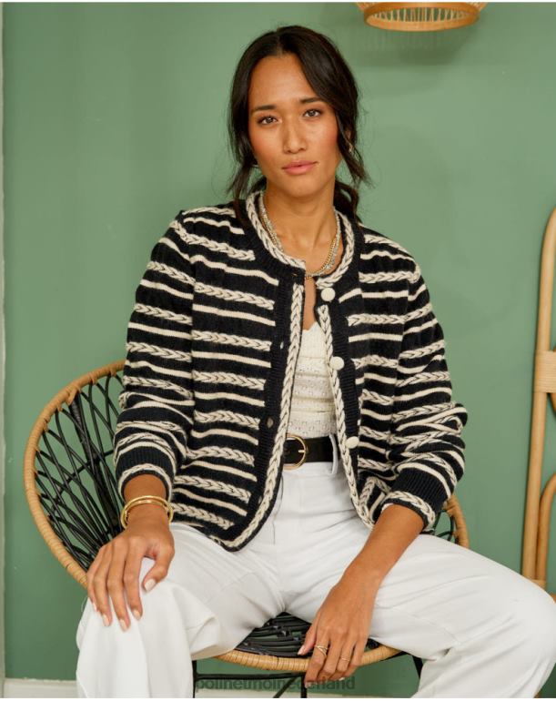 nl Polin et moi vest spikes mara zwart JD28V359 kleding