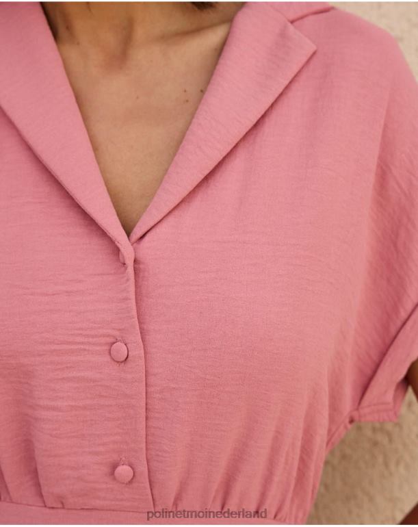 nl Polin et moi Anne knoop jurk roos JD28V59 kleding