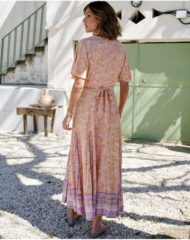 nl Polin et moi Augustina knopenjurk oker JD28V110 kleding