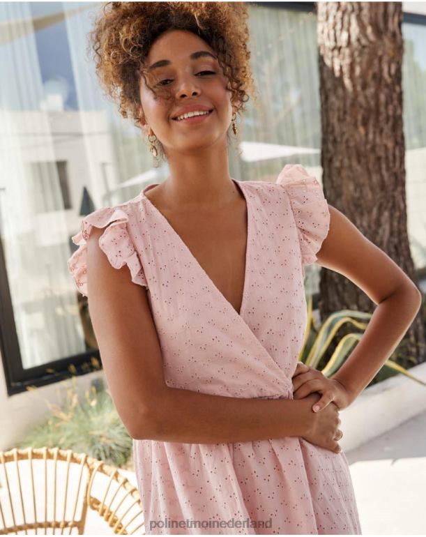 nl Polin et moi Batista Carmina-jurk roos JD28V22 kleding