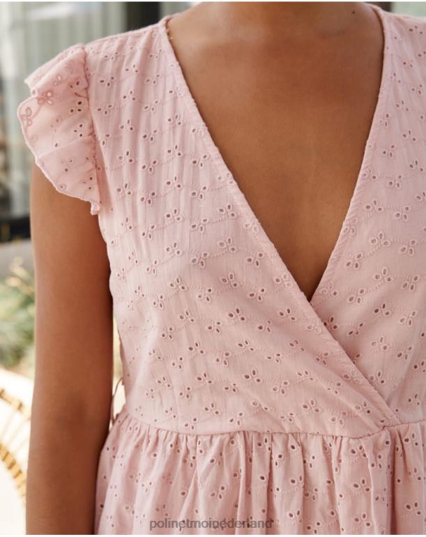 nl Polin et moi Batista Carmina-jurk roos JD28V22 kleding