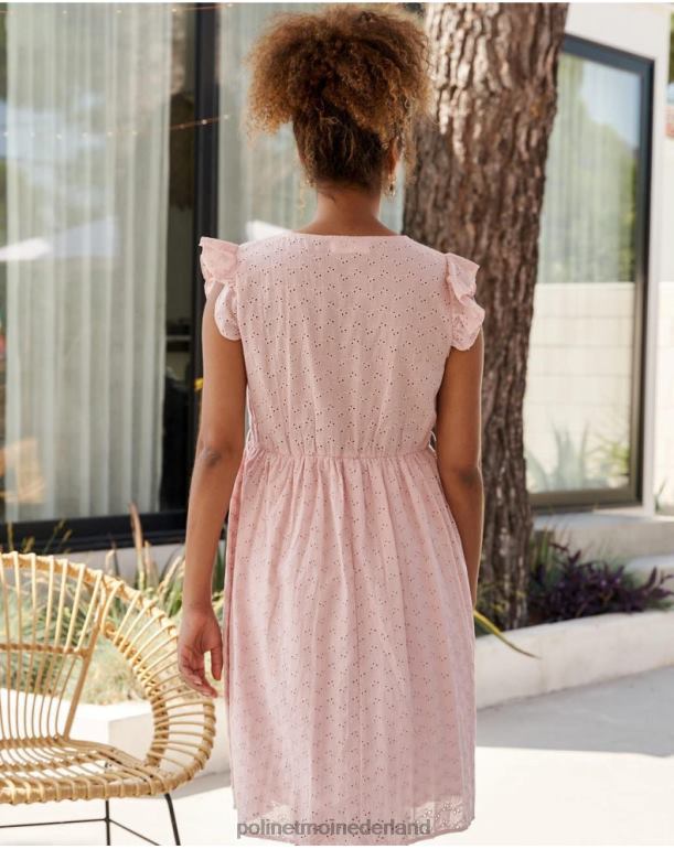 nl Polin et moi Batista Carmina-jurk roos JD28V22 kleding