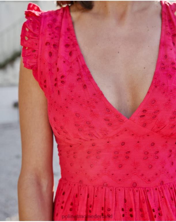 nl Polin et moi Batista ilina-jurk fuchsia JD28V128 kleding