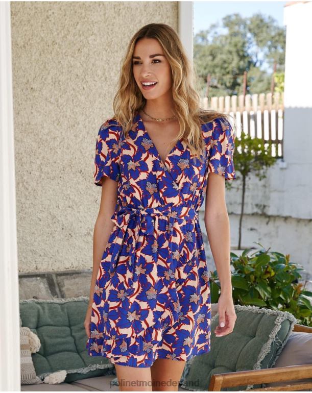 nl Polin et moi Charlotte korte jurk klein blauw JD28V112 kleding