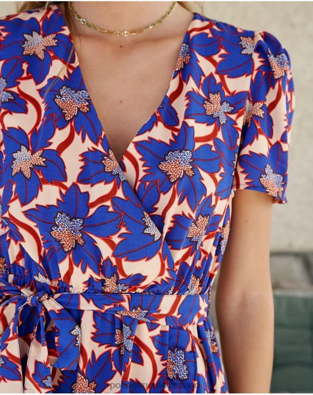 nl Polin et moi Charlotte korte jurk klein blauw JD28V112 kleding