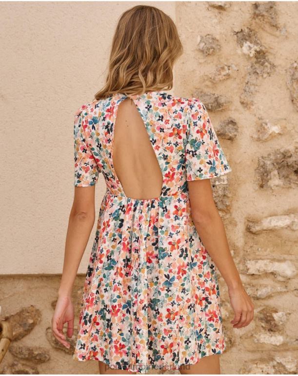 nl Polin et moi Donia bloemen jurk smaragdgroen JD28V54 kleding