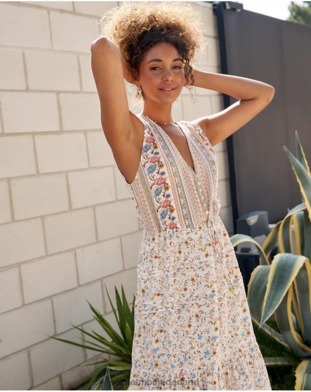 nl Polin et moi Eleny knopen jurk rauw JD28V10 kleding