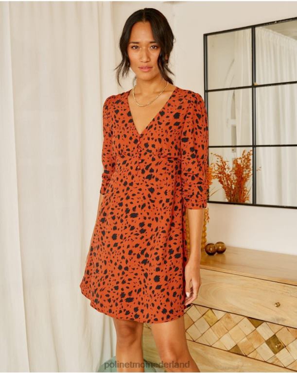 nl Polin et moi Elia dierenjurk tegel JD28V136 kleding