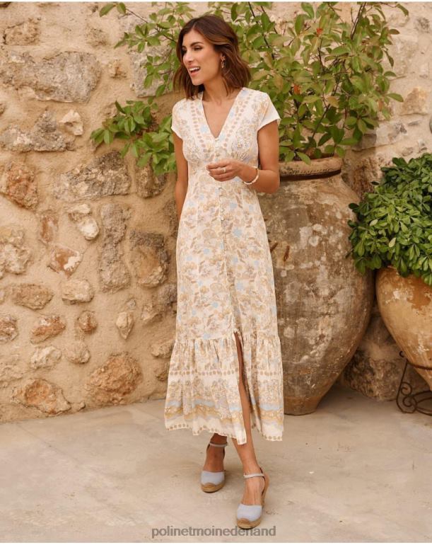 nl Polin et moi Martina knopen jurk hemel- JD28V6 kleding