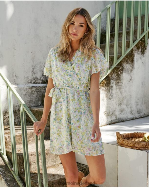 nl Polin et moi Plumeti dima-jurk appelgroen/mint JD28V84 kleding