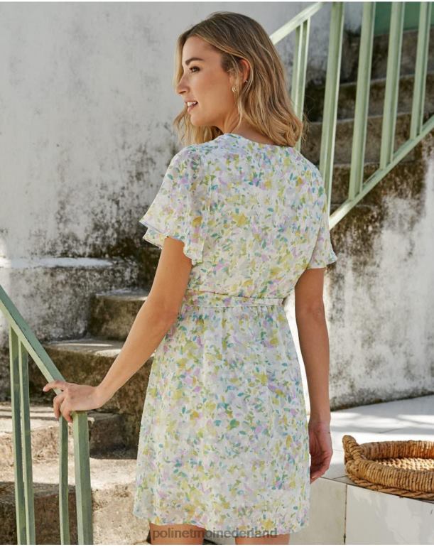 nl Polin et moi Plumeti dima-jurk appelgroen/mint JD28V84 kleding