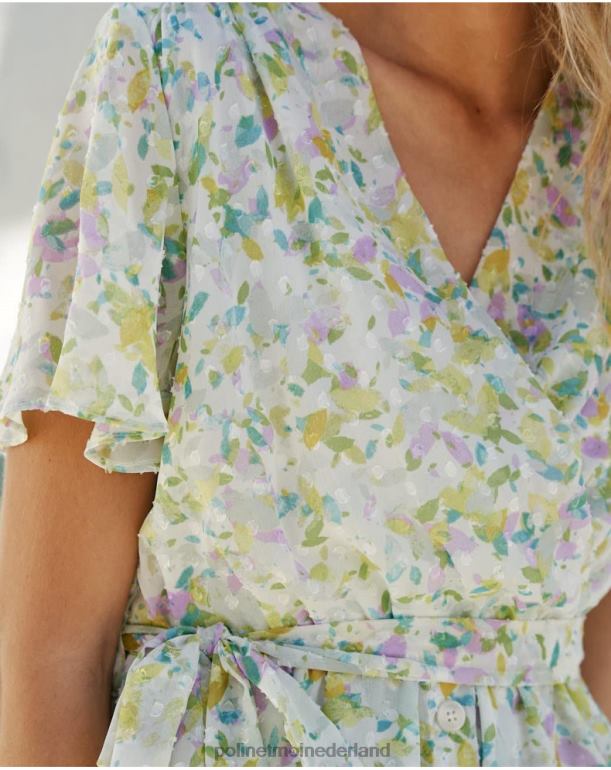 nl Polin et moi Plumeti dima-jurk appelgroen/mint JD28V84 kleding