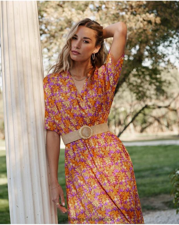 nl Polin et moi Rosela soepelvallende jurk mango JD28V108 kleding