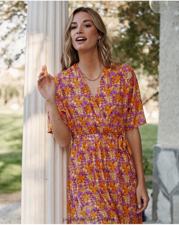 nl Polin et moi Rosela soepelvallende jurk mango JD28V108 kleding