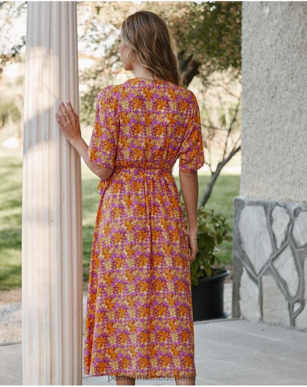 nl Polin et moi Rosela soepelvallende jurk mango JD28V108 kleding