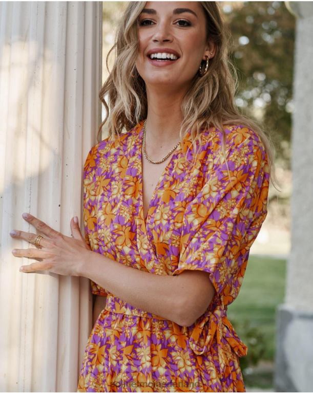 nl Polin et moi Rosela soepelvallende jurk mango JD28V108 kleding