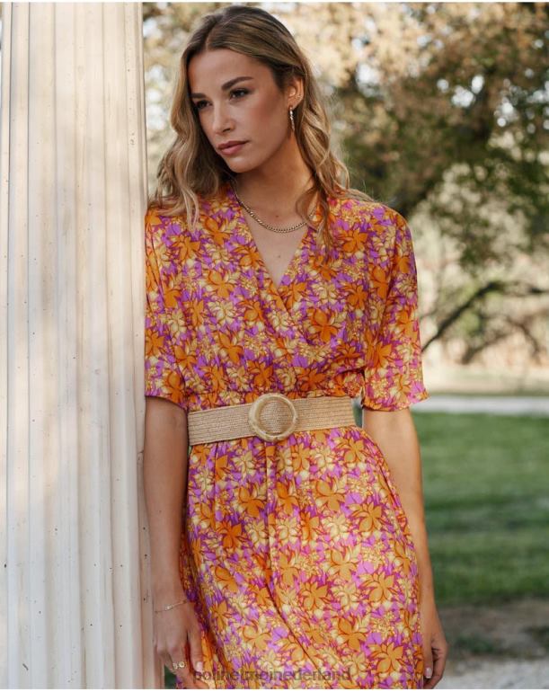 nl Polin et moi Rosela soepelvallende jurk mango JD28V108 kleding