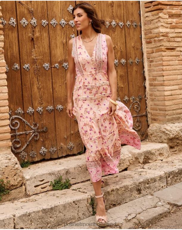 nl Polin et moi adri bloemenjurk Zalm JD28V53 kleding