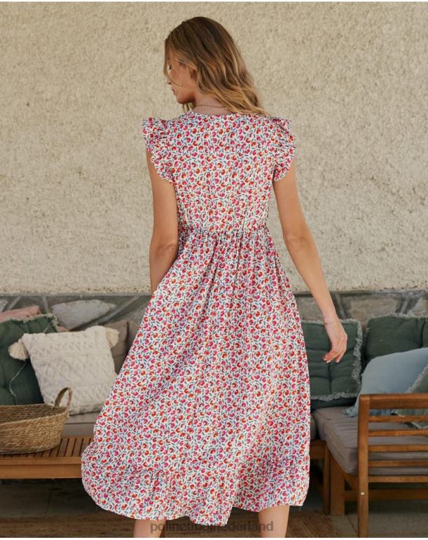 nl Polin et moi asymmetrische jurk bessie rauw JD28V117 kleding