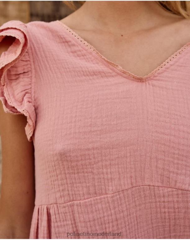 nl Polin et moi babydoll ella jurkje roos JD28V5 kleding