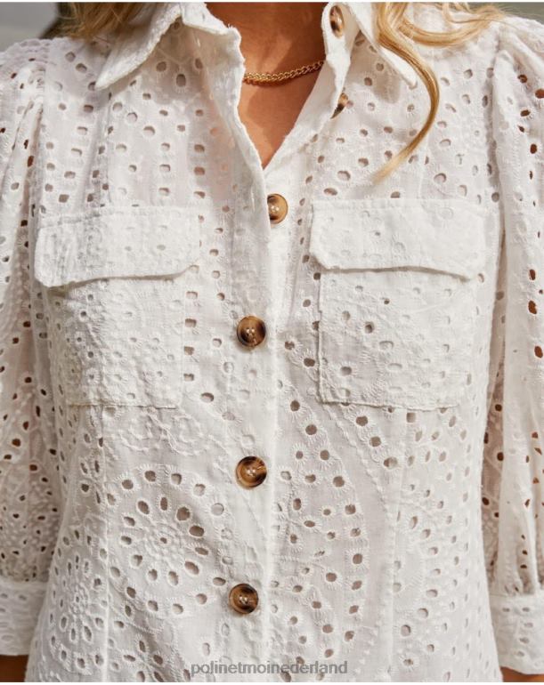 nl Polin et moi batista elizama jurk wit JD28V65 kleding