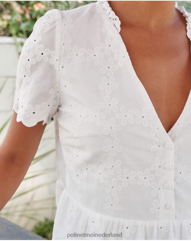 nl Polin et moi batista jurk dani wit JD28V29 kleding