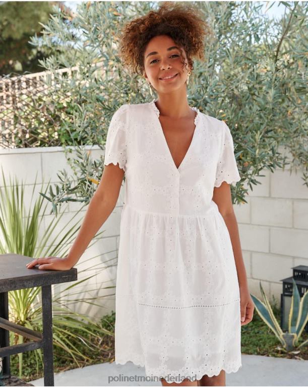 nl Polin et moi batista jurk dani wit JD28V29 kleding