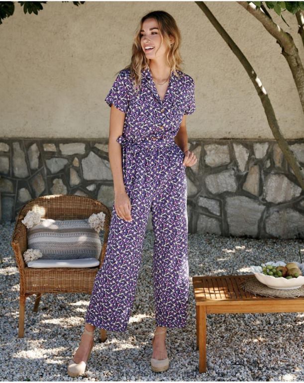 nl Polin et moi benazir bloemenaap paars JD28V104 kleding