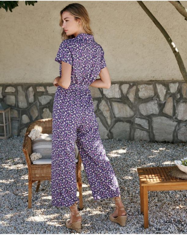 nl Polin et moi benazir bloemenaap paars JD28V104 kleding