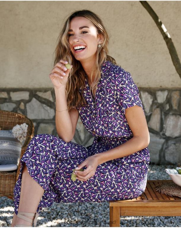 nl Polin et moi benazir bloemenaap paars JD28V104 kleding