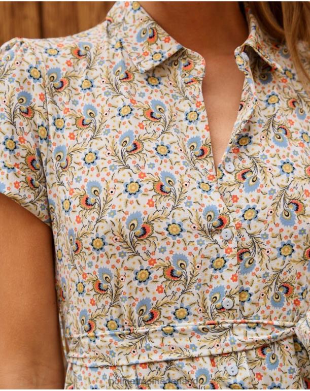 nl Polin et moi camisero-jurk ilsa hemel- JD28V31 kleding