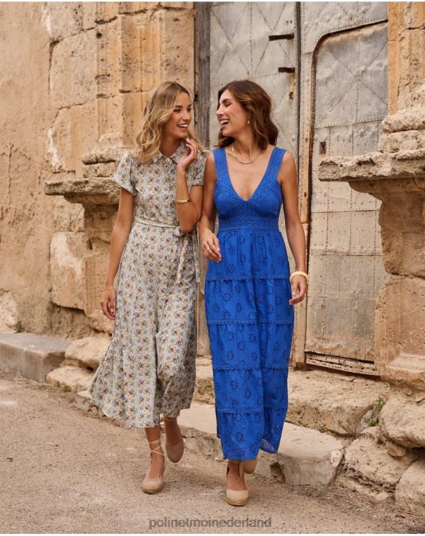 nl Polin et moi camisero-jurk ilsa hemel- JD28V31 kleding