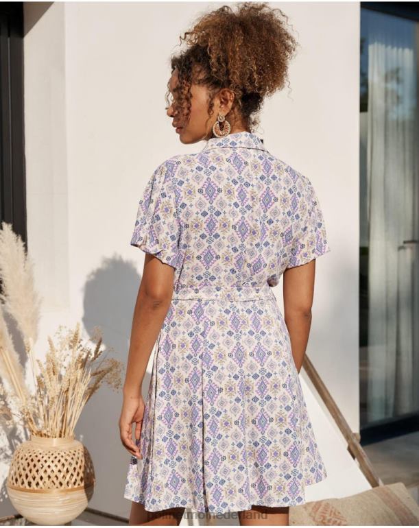 nl Polin et moi effen kort jurkje lila JD28V43 kleding