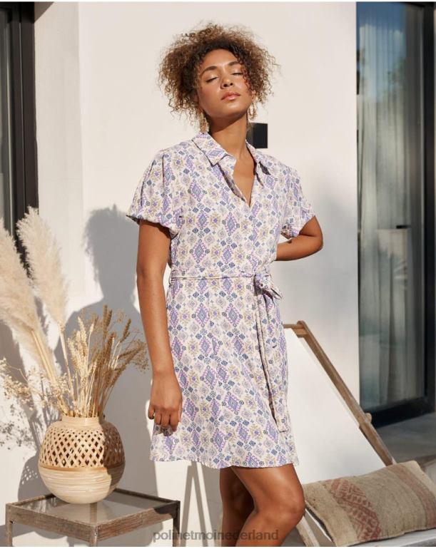 nl Polin et moi effen kort jurkje lila JD28V43 kleding