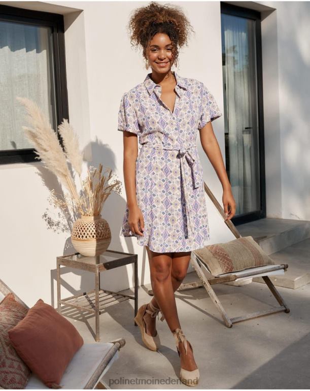 nl Polin et moi effen kort jurkje lila JD28V43 kleding