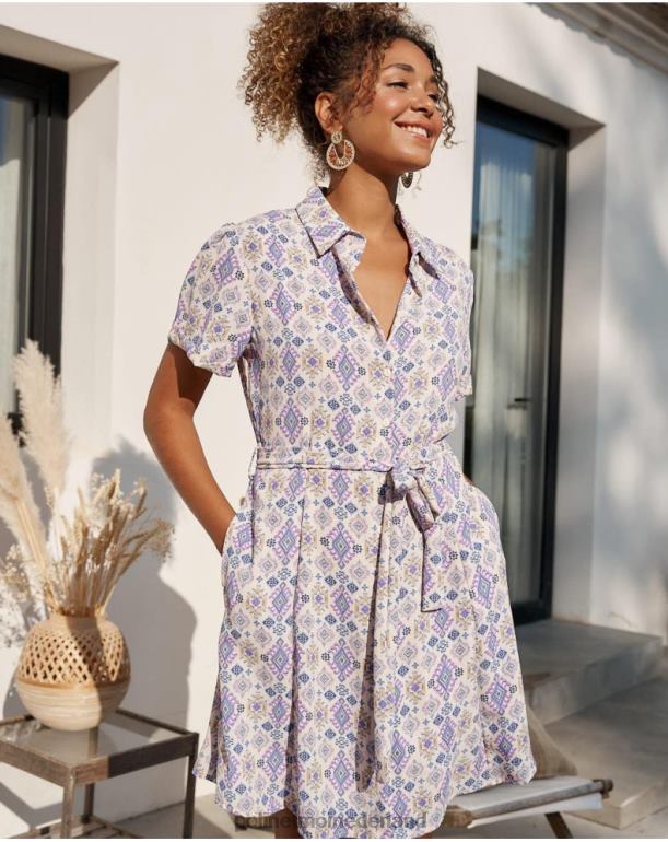 nl Polin et moi effen kort jurkje lila JD28V43 kleding