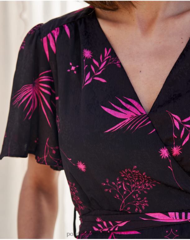 nl Polin et moi flores maite-jurk bruin JD28V105 kleding