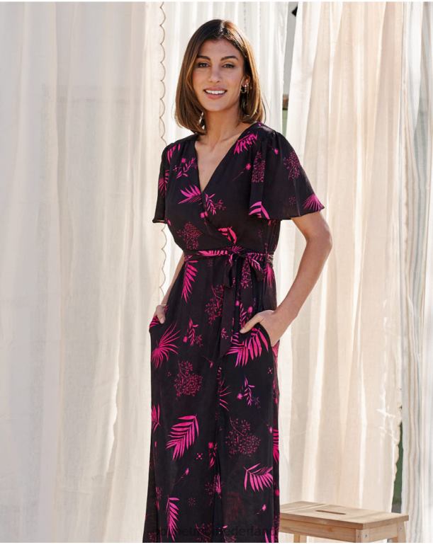 nl Polin et moi flores maite-jurk bruin JD28V105 kleding