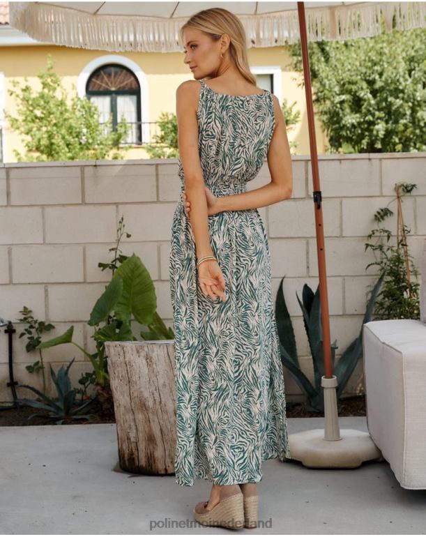 nl Polin et moi halter aila jurk watergroen JD28V64 kleding