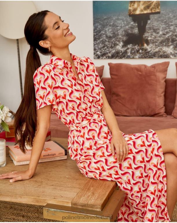 nl Polin et moi jurk camisero aina roos JD28V97 kleding