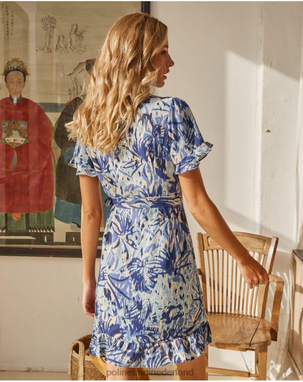 nl Polin et moi jurk cross-over kalila Atlantische Oceaan JD28V131 kleding