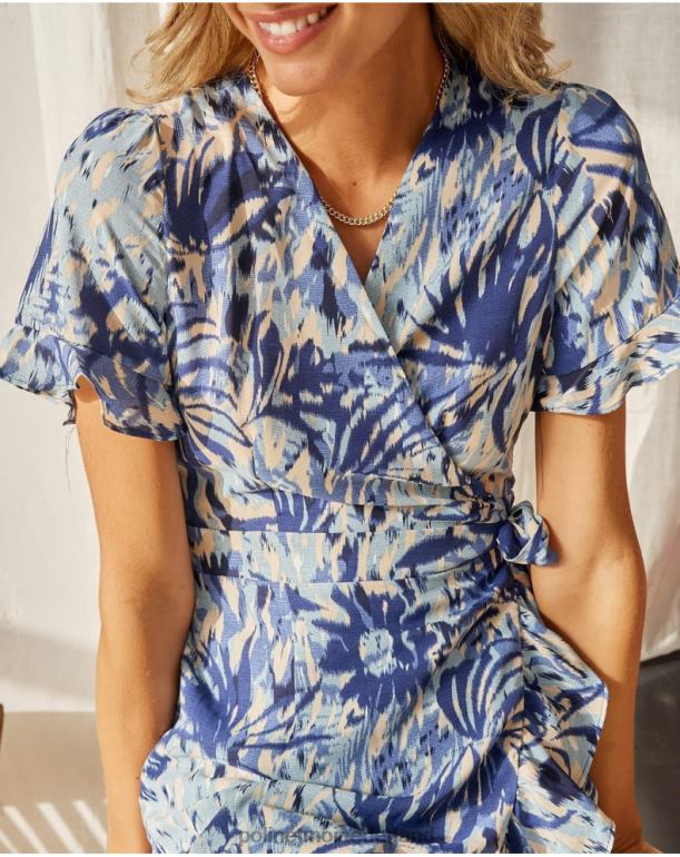 nl Polin et moi jurk cross-over kalila Atlantische Oceaan JD28V131 kleding