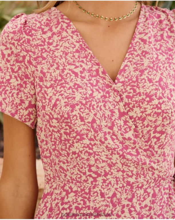 nl Polin et moi jurk cross-over loerdes lila JD28V58 kleding