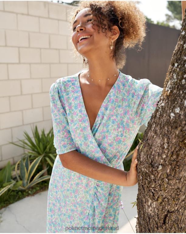 nl Polin et moi jurk gekruist ainhoa denim JD28V14 kleding